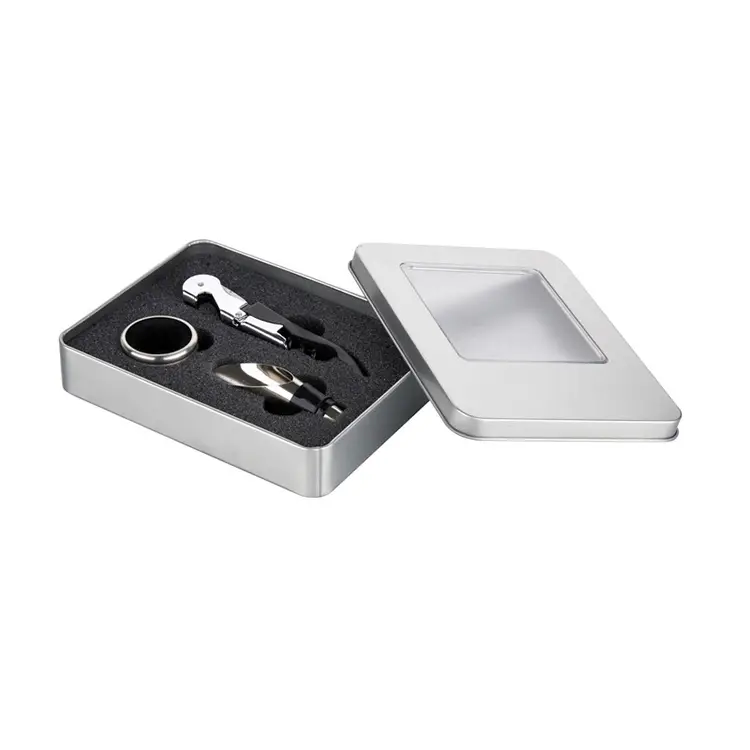 3PCS Wine Accessories Tin Box Wine