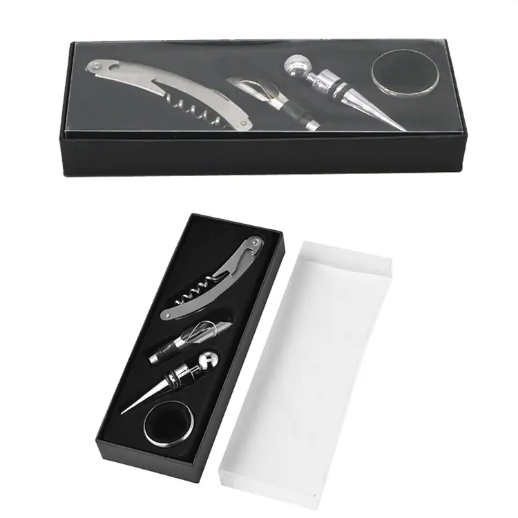 Matt Black Cardboard Box Zestaw wina